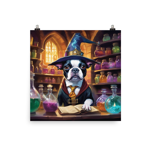 PugMug Custom Boston Terrier Poster