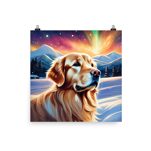PugMug Custom Golden Retriever Poster