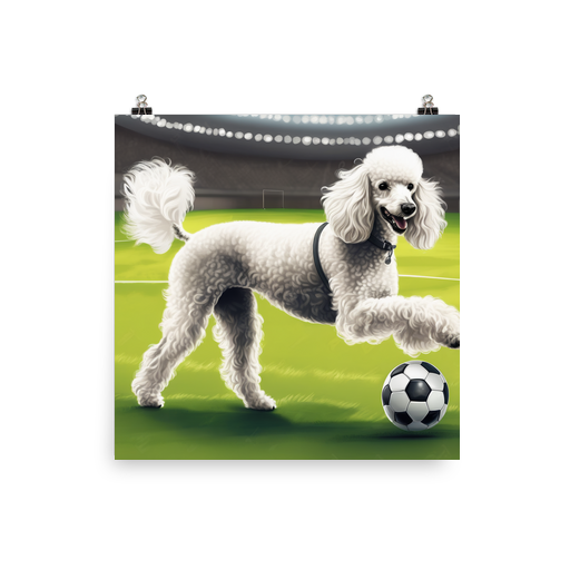 PugMug Custom White Poodle Poster