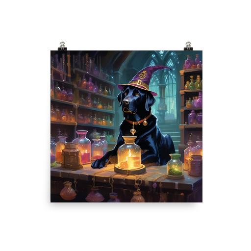 PugMug Custom Black Labrador Retriever Poster