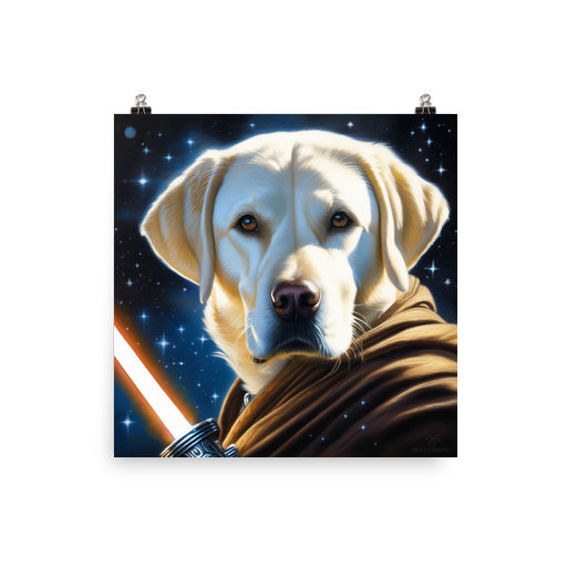 PugMug Custom White Labrador Retriever Poster