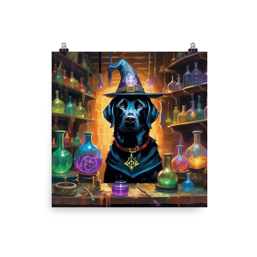 PugMug Custom Black Labrador Retriever Poster