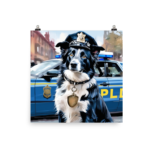 PugMug Custom Border Collie Poster