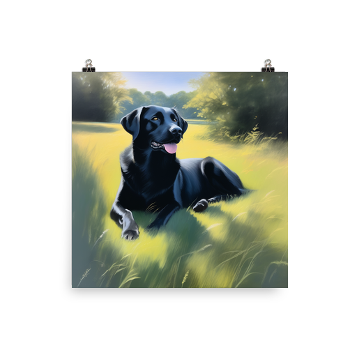 PugMug Custom Black Labrador Retriever Poster