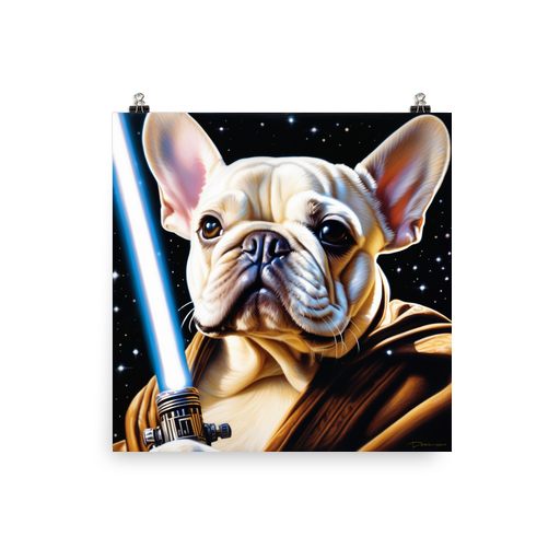 PugMug Custom White French Bulldog Poster