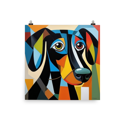 PugMug Custom Black Dachshund Poster