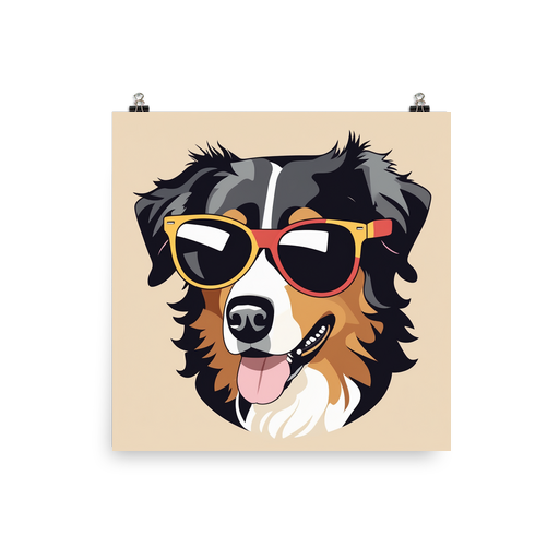 PugMug Custom Miniature American Shepherd Poster