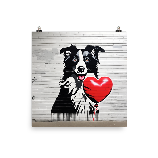 PugMug Custom Border Collie Poster