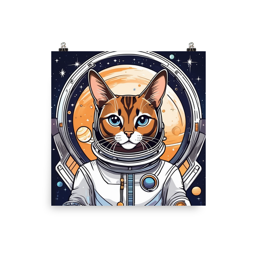 PugMug Custom Tabby Abyssinian Cat Poster