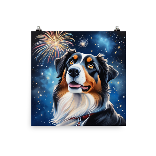 PugMug Custom Miniature American Shepherd Poster