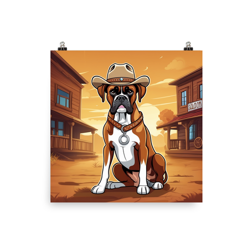 PugMug Custom Boxer Dog Poster