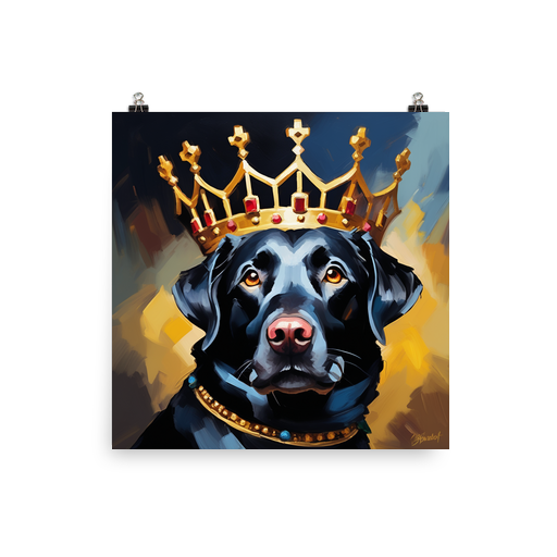 PugMug Custom Black Labrador Retriever Poster