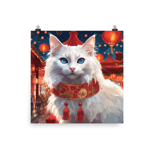 PugMug Custom White Ragdoll Cat Poster