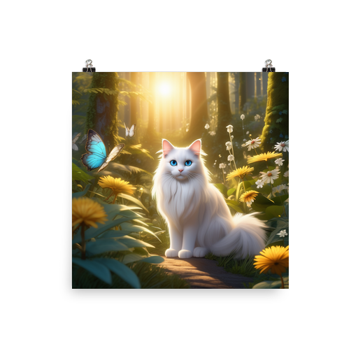PugMug Custom White Ragdoll Cat Poster