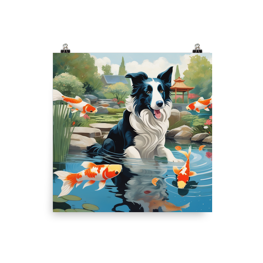 PugMug Custom Border Collie Poster