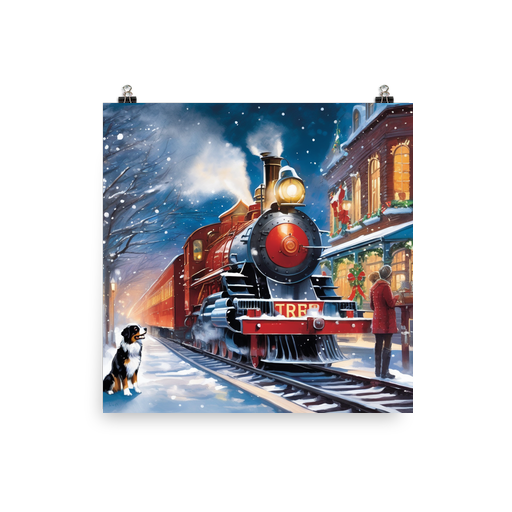 PugMug Custom Miniature American Shepherd Poster