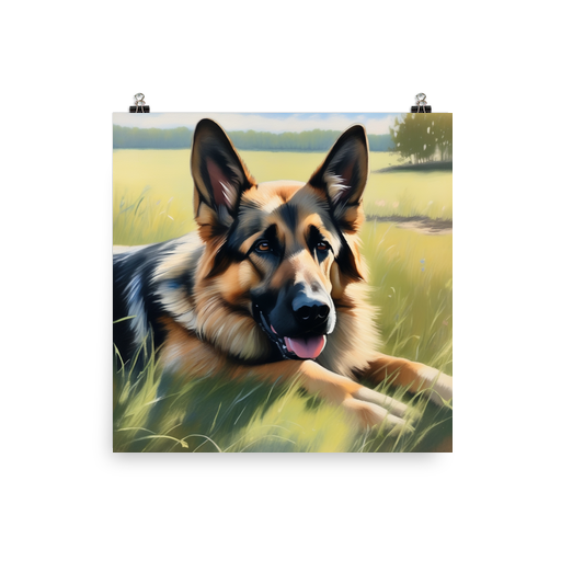 PugMug Custom German Shepherd Dog Poster