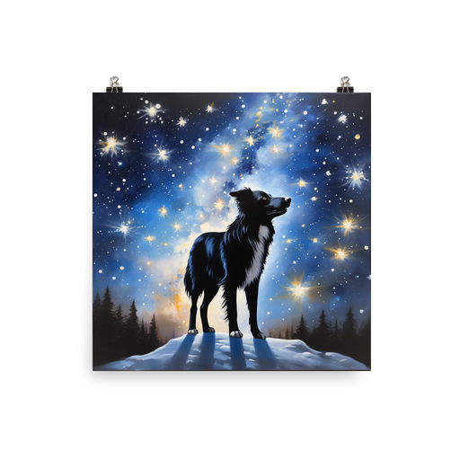 PugMug Custom Border Collie Poster