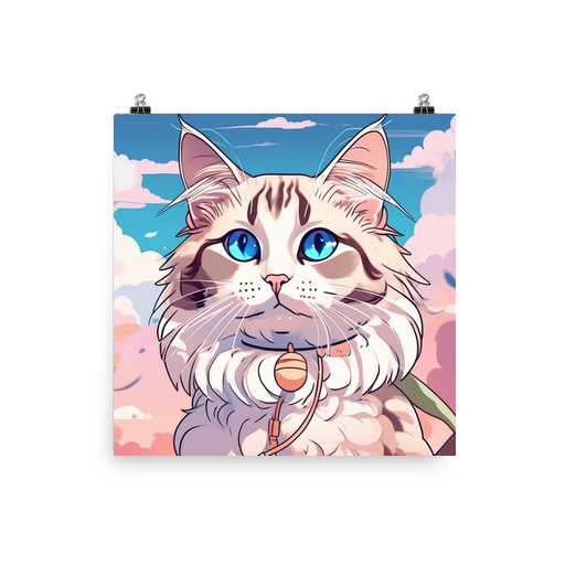 PugMug Custom Tabby Ragdoll Cat Poster