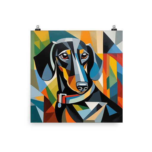 PugMug Custom Black Dachshund Poster