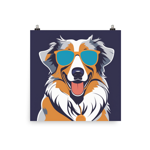PugMug Custom Australian Shepherd Dog Poster