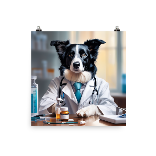 PugMug Custom Border Collie Poster