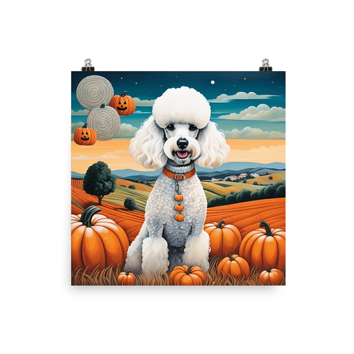 PugMug Custom White Poodle Poster