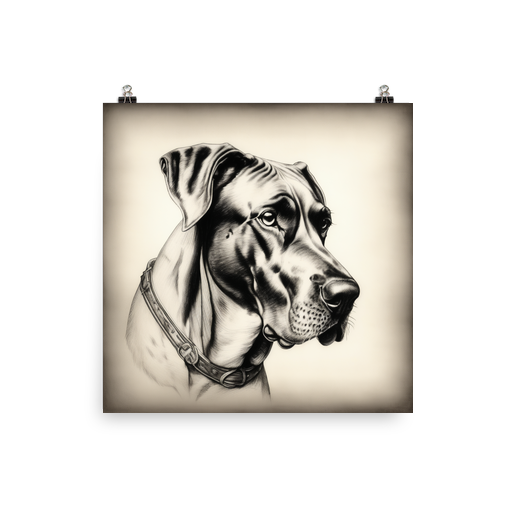 PugMug Custom Great Dane Poster