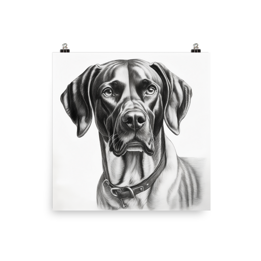 PugMug Custom Pointer Dog Poster