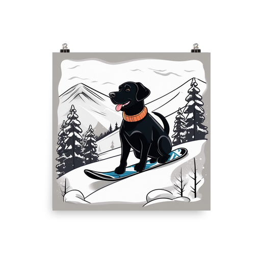 PugMug Custom Black Labrador Retriever Poster