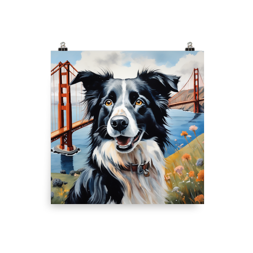 PugMug Custom Border Collie Poster