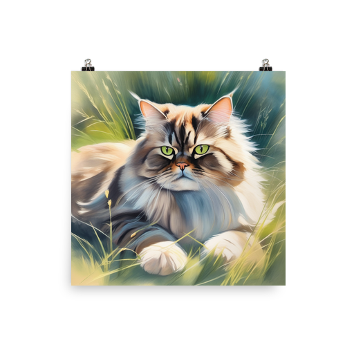 PugMug Custom Tabby Persian Cat Poster