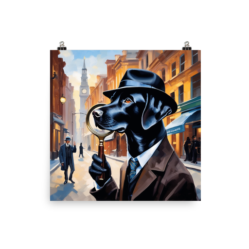 PugMug Custom Black Labrador Retriever Poster