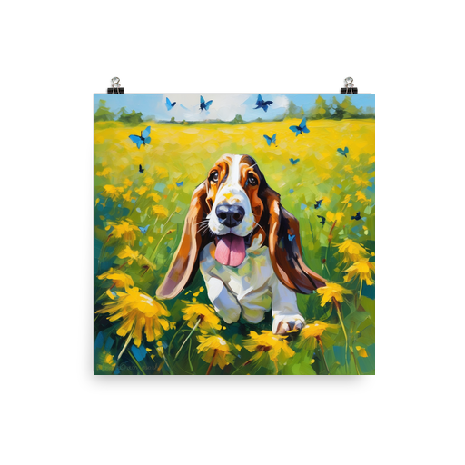 PugMug Custom Basset Hound Poster