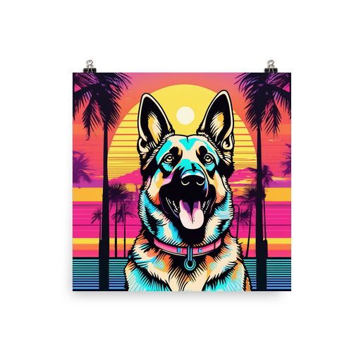 PugMug Custom German Shepherd Dog Poster
