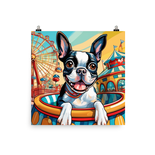 PugMug Custom Boston Terrier Poster