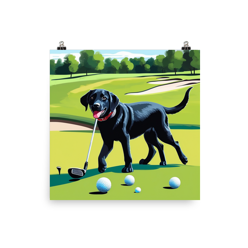 PugMug Custom Black Labrador Retriever Poster