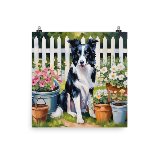 PugMug Custom Border Collie Poster