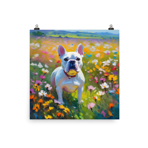 PugMug Custom White French Bulldog Poster