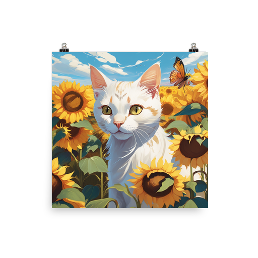 PugMug Custom White Exotic Cat Poster