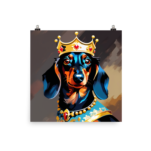 PugMug Custom Black Dachshund Poster