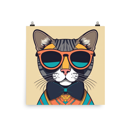 PugMug Custom Tabby Exotic Cat Poster
