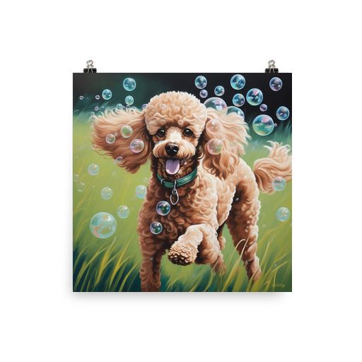 PugMug Custom Tan Poodle Poster