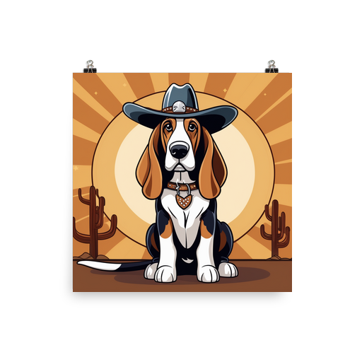 PugMug Custom Basset Hound Poster