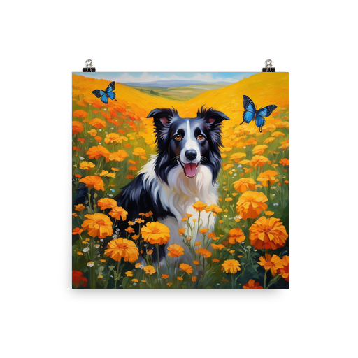 PugMug Custom Border Collie Poster