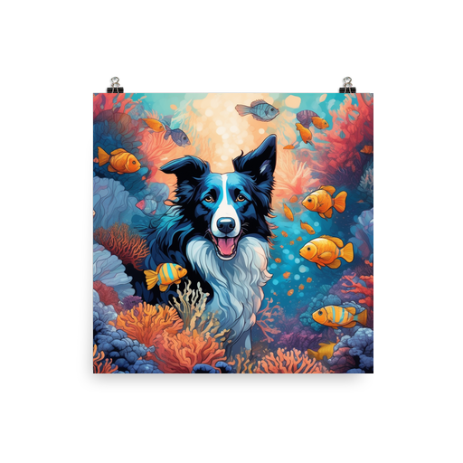 PugMug Custom Border Collie Poster