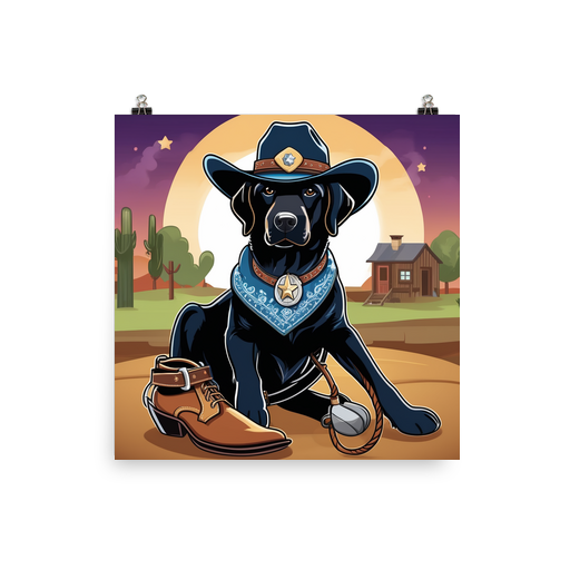 PugMug Custom Black Labrador Retriever Poster