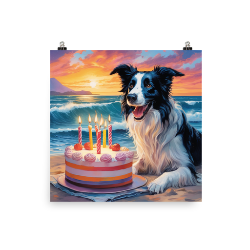 PugMug Custom Border Collie Poster