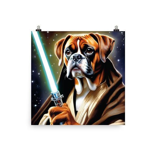 PugMug Custom Boxer Dog Poster