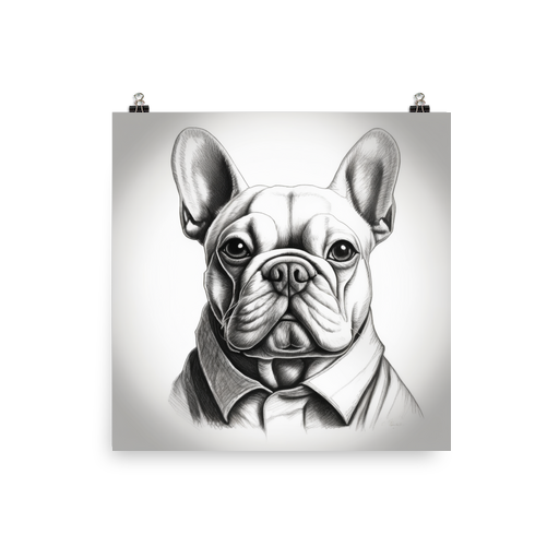 PugMug Custom White French Bulldog Poster
